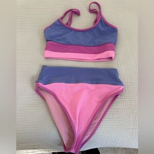 Beach Riot Lavender and Pink Bikini